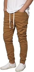 URBANJ Men's Stretch Twill Drop Crotch Jogger Pants S-5XL URBANJ