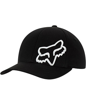 Youth Boys Black, White Racing Flex 45 Flexfit Hat Fox