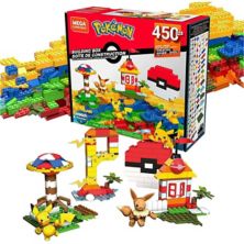 Конструктор Mega Construx Pokemon Building Box с фигурками персонажей, строительные игрушки для детей (450 шт.) Mega Construx