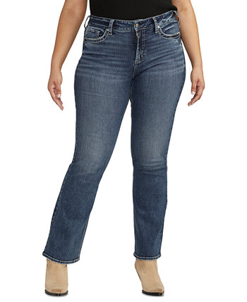 Модные джинсы Suki с пышной посадкой и средней посадкой больших размеров Silver Jeans Co.