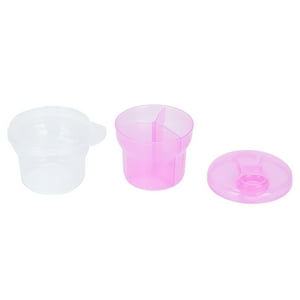 Powder Container Cup, Powder Dispenser Portable PP Material Detachable Large Capacity Double Layer For Home Kitchen For Housewife Pink YLSHRF