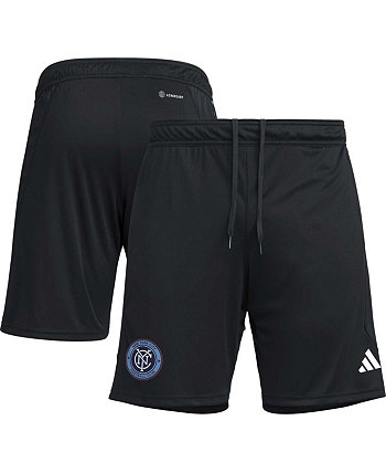 Мужские черные тренировочные шорты New York City FC 2023 On-Field AEROREADY Adidas