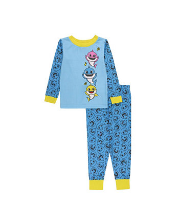 Toddler Boys Top and Pajama, 2 Piece Set Baby Shark