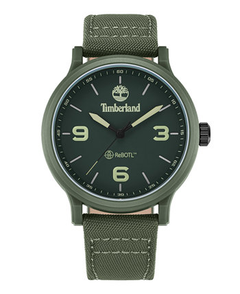 Мужские кварцевые часы Driscoll с зеленым нейлоновым ремешком, 46 мм Timberland