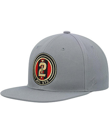 Men's Gray Atlanta United FC Logo Snapback Hat Zephyr