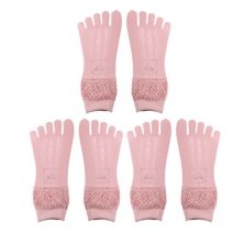3 Pairs Five Fingers Socks Fashion Breathable No Show Socks For Women Unique Bargains