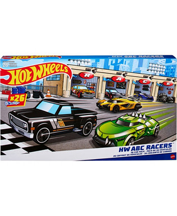 ABC Racers, Set of 26 Hot Wheels Cars with Letters of The Alphabet Hot Wheels