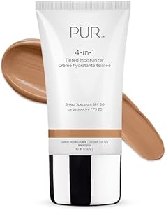 PÜR Beauty 4-in-1 Tinted Moisturizer With SPF 20 - Hydrating Face Moisturizer, Primer, & Foundation With Shea Butter, Aloe Vera & Vitamin B3 - Vegan Friendly - Free of Paraben, Gluten & BPA PUR MINERALS