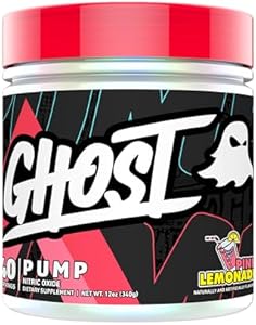 GHOST Pump Nitric Oxide Powder (Порошок), Natty - 40 Servings (Порции) - Sugar & Stim-Free Pre-Workout Supplements - L-Citrulline, Arginine Nitrate & L-Glutathione - Soy & Gluten-Free, Vegan GHOST