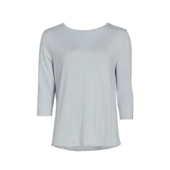 Soft Touch Three-Quarter-Sleeve T-Shirt Majestic Filatures