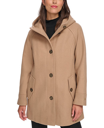 Женское пальто с капюшоном и пуговицами спереди, созданное для Macy's Tommy Hilfiger
