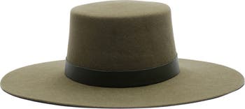 Фетровая шляпа с плоскими полями MODERN MONARCHIE