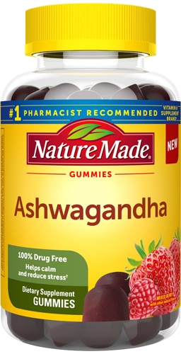 Nature Made Ashwagandha Gummies Mixed Berry -- 60 жевательных конфет Nature Made
