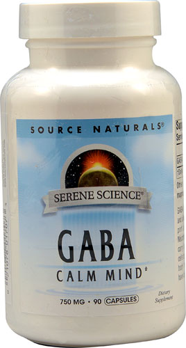 Source Naturals Serene Science ГАМК — 750 мг — 90 капсул Source Naturals