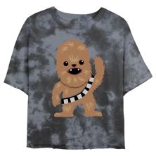 Звездные войны: Чубакка Милашка Мультяшный Chewie Wash Укороченная футболка с рисунком для юниоров Star Wars