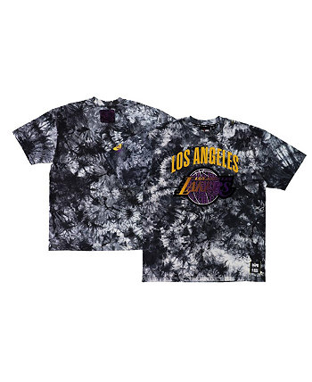 Черная мужская и женская футболка NBA x Los Angeles Lakers Culture & Hoops с принтом тай-дай Two Hype