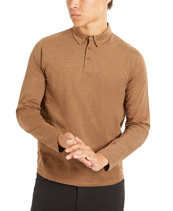 Мужская классическая рубашка-поло стрейч с длинными рукавами Kenneth Cole