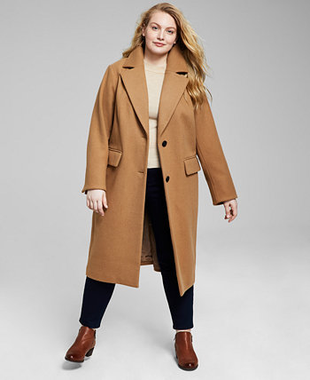 Женское однобортное пальто больших размеров, созданное для Macy's Michael Kors