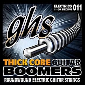 GHS Strings Thick Core Guitar Boomers Electric Guitar Strings (HC-GBM SET), Medium, 11-56 GHS Strings