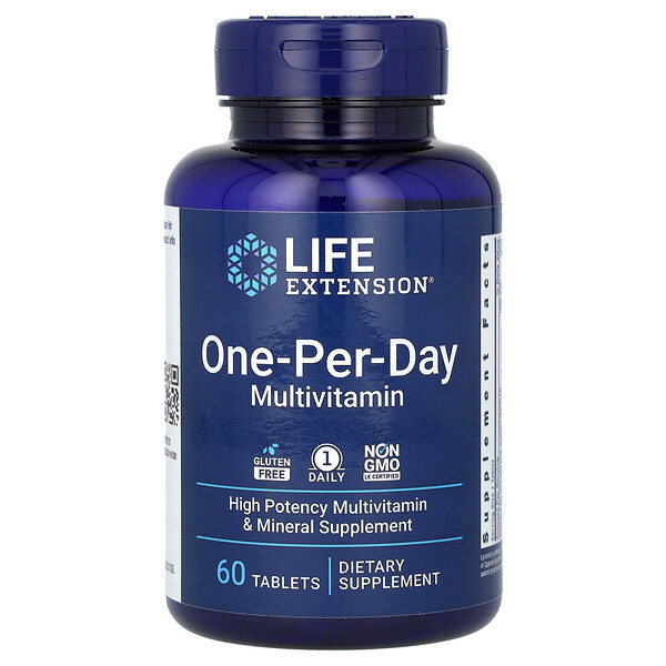 Один прием мультивитаминов в день, 60 таблеток Life Extension