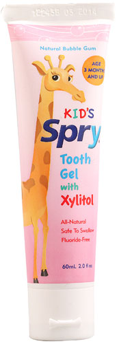 Зубной гель Spry Kids с жевательной резинкой с ксилитом -- 2 жидких унции Spry