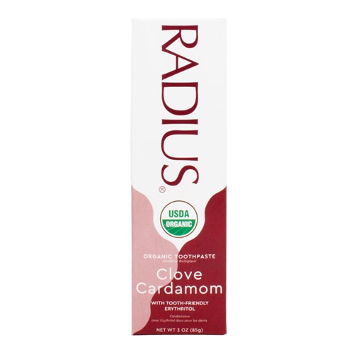 Органическая зубная паста Radius с гвоздикой и кардамоном — 3 унции RADIUS