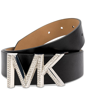 Женский кожаный ремень MICHAEL с украшенным логотипом Michael Kors