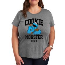 Plus Sesame Street Cookie Monster Graphic Tee Licensed Character