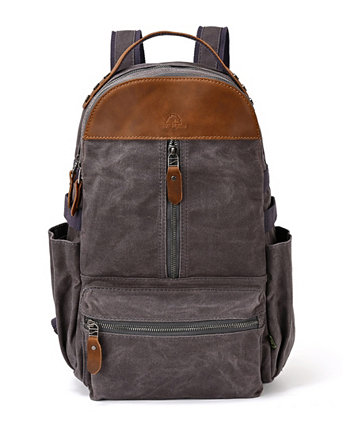 Mountain Leaf Utility Bee-Wax Canvas Backpack Tsd