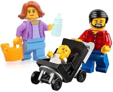 LEGO Town City Fun in The Park Family of Minifigures - Mom Female, Dad Male, and Baby (60134) Lego