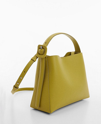 Женская сумка-шоппер с пряжкой MANGO