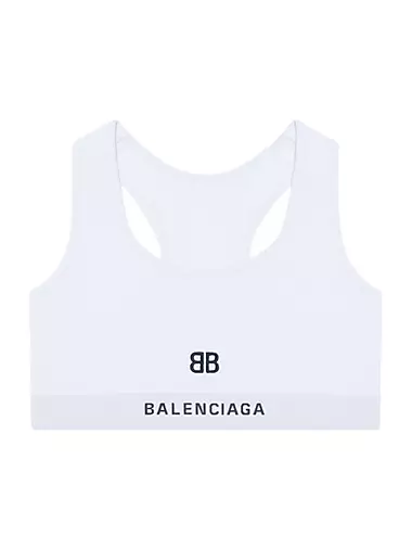 Спортивный топ Balenciaga из хлопкового джерси с эластичным поясом Balenciaga