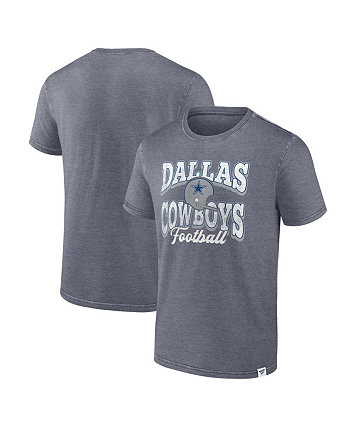 Мужская темно-синяя футболка с эффектом потертости Dallas Cowboys Force Out Fanatics