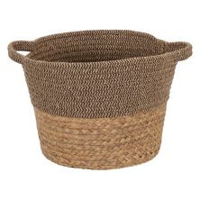 Household Essentials Corn Husk and Hyacinth Wicker Basket Household Essentials