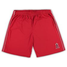 Мужские красные сетчатые шорты Los Angeles Angels Big & Tall Profile