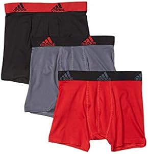 adidas Boys' Youth Performance Graphic 3-Pack Boxer Brief Adidas