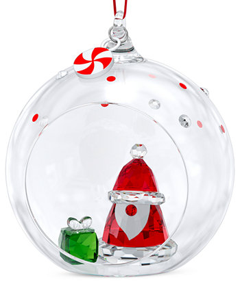 Праздничное приветствие Санта-Клаус Мяч Орнамент Swarovski