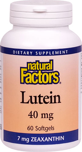 Лютеин Natural Factors -- 40 мг -- 60 мягких таблеток Natural Factors