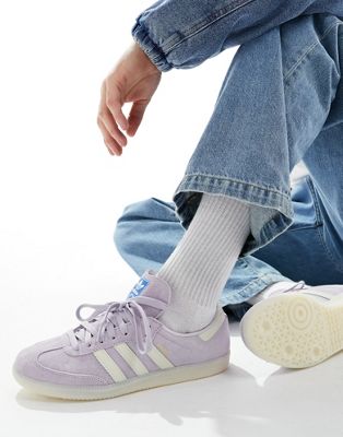 adidas Originals Samba sneakers in chalk and lilac Adidas