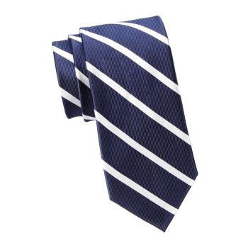 Клубный шелковый галстук в полоску BRUNO PIATTELLI