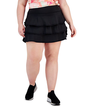 Активная короткая юбка больших размеров с воланами, созданная для Macy's ID Ideology