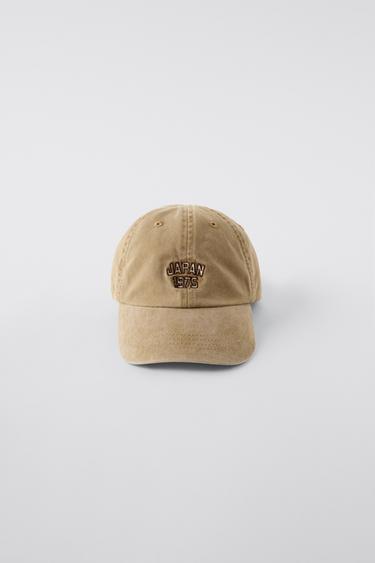 Бейсболка ZARA Washed Embroidered Cap ZARA