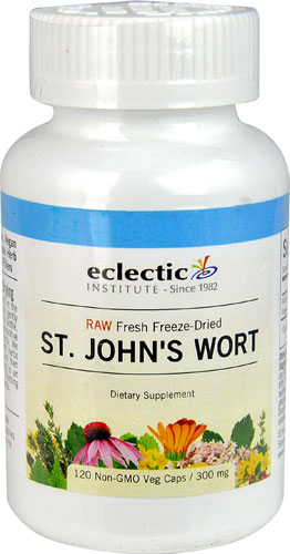 Eclectic Institute St John's Wort — 300 мг — 120 растительных капсул без ГМО Eclectic Institute