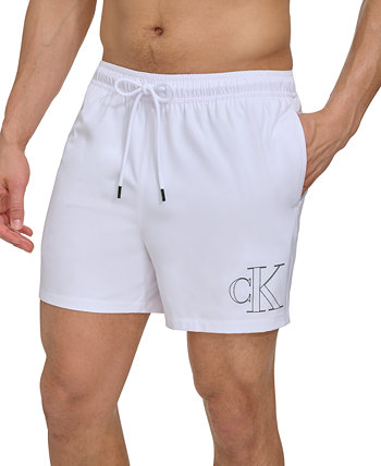 Мужские плавки для волейбола с логотипом Outline, евро, 5 дюймов Calvin Klein