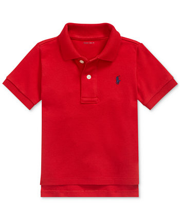 Рубашка-поло для новорожденных мальчиков Ralph Lauren из хлопка Ralph Lauren