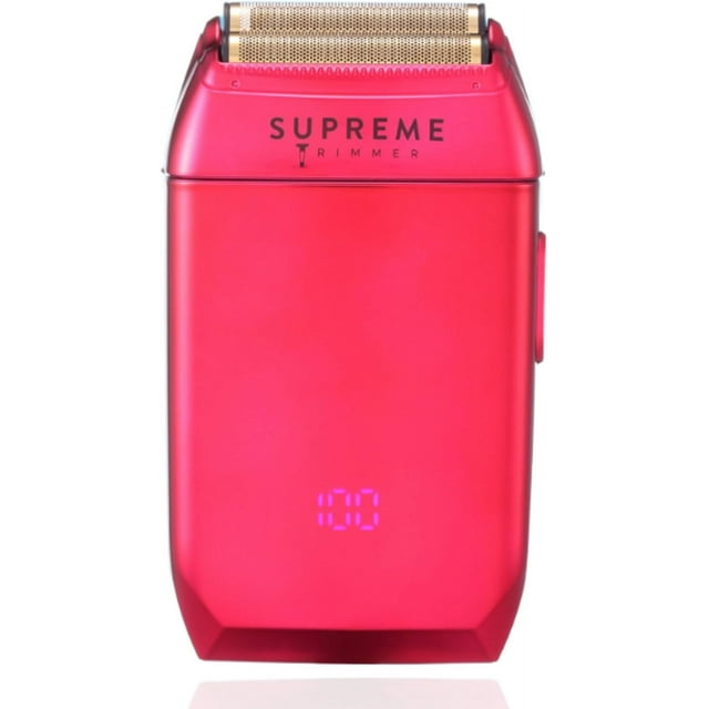 Supreme Trimmer Crunch Foil Shaver STF602 | 150 Minute Run Time, Electric Razor | Waterproof Shaver for Short hair or Stubble, Barber Use | Pink Supreme Trimmer