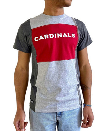 Серая мужская футболка с разрезом Arizona Cardinals Refried Apparel