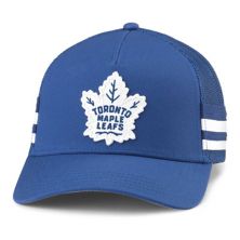Men's American Needle Blue Toronto Maple Leafs HotFoot Stripes Trucker Adjustable Hat American Needle