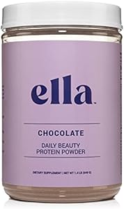 Naked Nutrition Ella Chocolate Collagen Protein Powder for Women - Daily Beauty Protein Powder with Grass-Fed Collagen Peptides - Non-GMO, Gluten-Free, No Artificial Sweeteners - 20 Servings Naked Nutrition