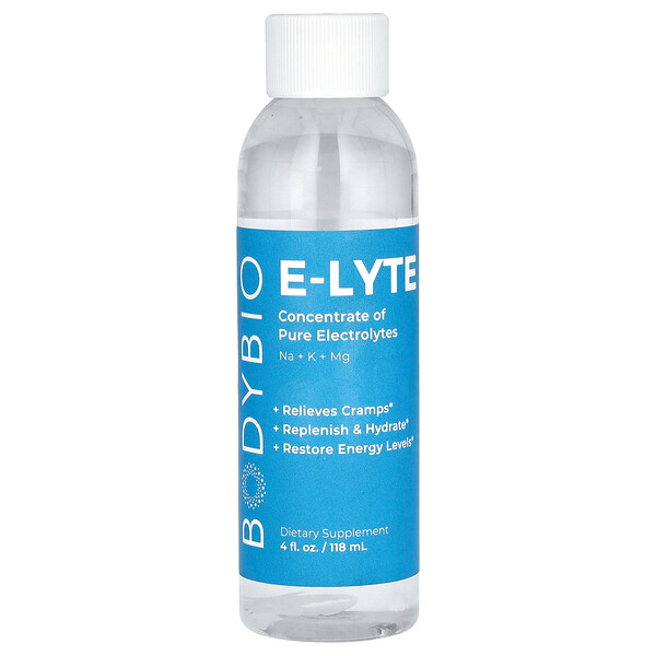 E-Lyte, 4 жидких унции (118 мл) BodyBio